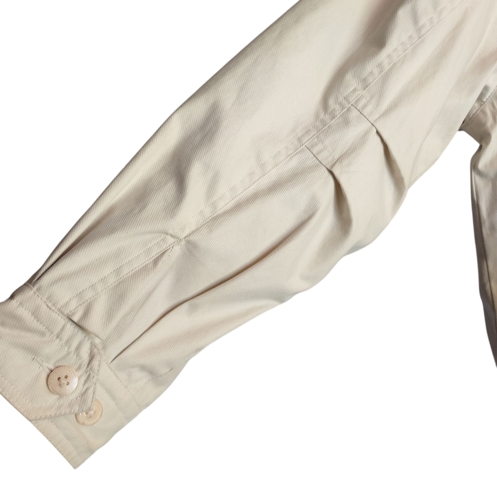 Page & Tuttle Men's Beige Full Zip Long Sleeve Cotton Blend Jacket Size L - Picture 6 of 11